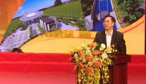 Đ/c Nguyễn Đình Phúc - Giám đốc Trung tâm Văn hóa và thể thao Huyện Đông Anh khai mạc Hội nghị